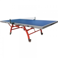 Mesa de ping pong doble plegable portátil